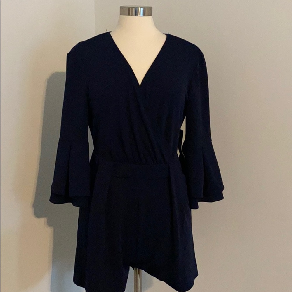 New York and Company Navy Blue Romper